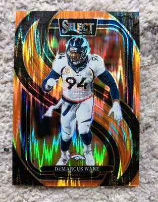 2024 Panini Select #147 DeMarcus Ware Orange Prizm Shock #'d /399 Broncos Legend - Image 1 of 2