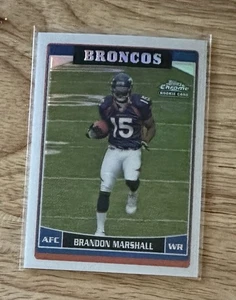 2006 Brandon Marshall Topps Chrome Refractor RC #263 - SPECIAL EDITION Rookie - Picture 1 of 2