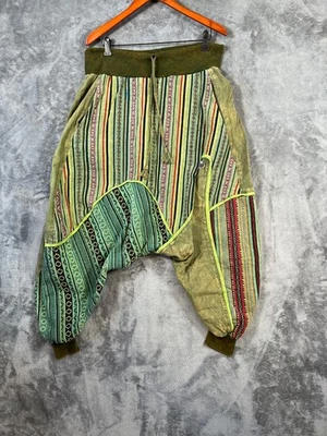 Pantalones harén unisex Katmandú Imports retazos hippie entrepierna caída talla única Foto 1 de 4