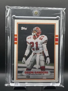 1989 Topps Traded #30T Deion Sanders RC Atlanta Falcons - Picture 1 of 2