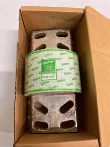 FUSIBLE LIMITADOR DE CORRIENTE RETARDO DE TIEMPO BUS LIMITRON KLU-4000 200.000 AMP AC 4000A - Imagen 1 de 3