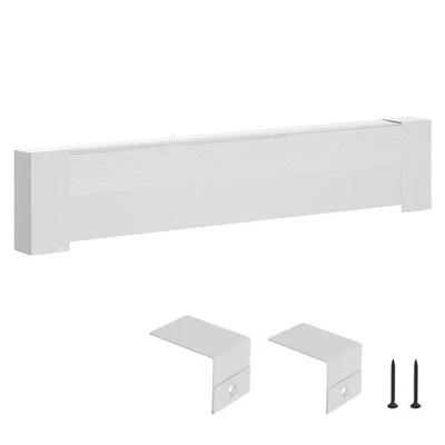 VEVOR 3 ft Baseboard Heater Covers Basic Series Standard for Bedroom White
