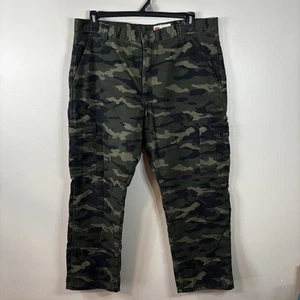 Wrangler Cargo Pants Mens 38x30 Camo Fleece Lined Hunting Outdoor - Picture 1 of 10