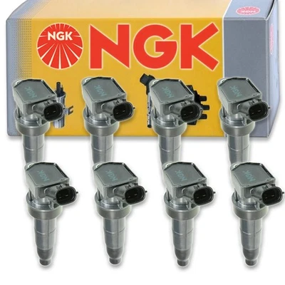 8 pc NGK Ignition Coils for 2009-2016 Hyundai Genesis 4.6L 5.0L V8 Spark ry - Image 1 of 4