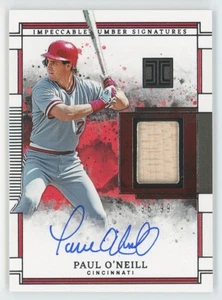 2025 Panini Impeccable Lumber Signatures Paul O'Neill Auto Patch /99 Reds - Picture 1 of 2