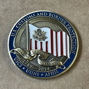 US Customs & Border Protection / DHS 225 Years of Service 1789-2014 Challenge Coin - Bild 1 von 2
