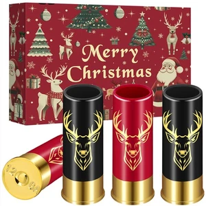 12GA Bullet Shot Cups Deer Head Plastic Shot Glasses Christmas Gifts Drinkware - Picture 1 of 19