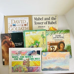 Lot of 7 Christian Kids Prayer Bible Jesus Stories Religion Animals Books - Picture 1 of 17