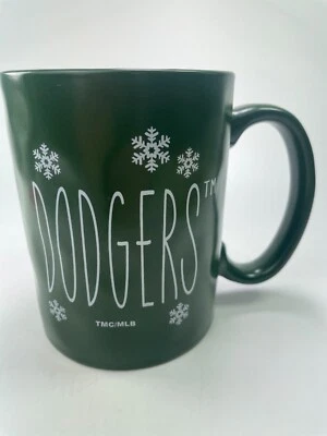 Taza de café de Navidad de los Dodgers de Los Ángeles 18 oz copos verdes The Memory Cup c70 Foto 1 de 4