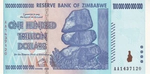 Simbabwe 100 Billionen Banknote, 2008, P-91, UNC - AUTHENTISCH GARANTIERT - Bild 1 von 2