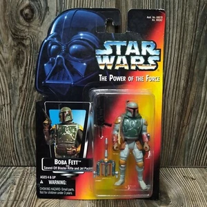 Kenner Star Wars The Power Of The Force 2 Boba Fett Figur Red Card Vintage 1995 - Bild 1 von 10