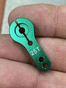 25 SPLINE ALUMINUM SERVO HORN FOR FUTABA SERVO OR SERVOS ANODIZED BRIGHT GREEN ! - Picture 1 of 11