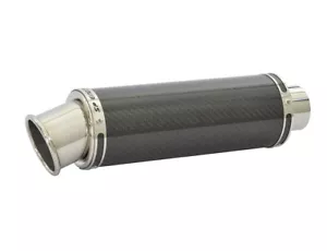 YZF R6 Exhaust SP Engineering Carbon Fibre Stubby Big Bore Low Slung 2006-2016 - Picture 1 of 8