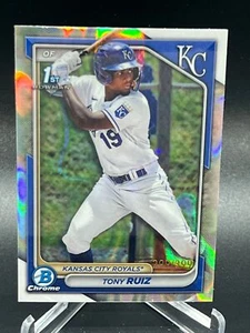2024 BOWMAN TONY RUIZ CHROME LAVA REFRACTOR 299/399 BCP-80 ROYALS - Picture 1 of 2