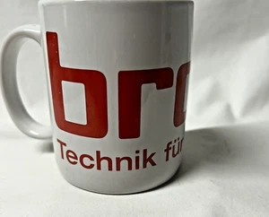 Brose Technik per Auto Tazza Caffè Tazza Rosso e Bianco Novità Vintage Rara - Foto 1 di 10