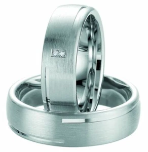 Trauringe Breuning Silver and Diamonds Collection 8043/8044 Silber 925 Ring - Bild 1 von 2