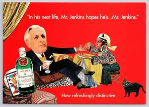 Tanqueray Mr Jenkins Cat Fortune Teller Palm Max Racks 1995 Postcard (800006) - Picture 1 of 2