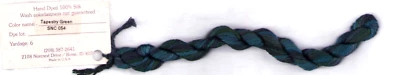 Silk 'N Colors THREAD GATHERER Floss 6 yards TAPESTRY GREEN SNC 054 Cross Stitch - Image 1 of 2