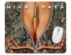 Nice Rack Camo Computer Non Slip Custom Mouse Pad Handmade - Afbeelding 1 van 3