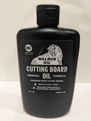 Walrus Oil Original Formula Cutting Board Wood Butcher Block Oil 8 oz - Image 1 of 2