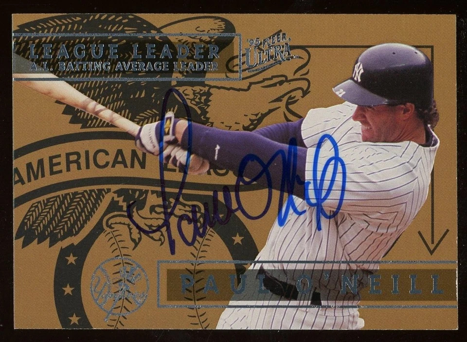 1995 Fleer Ultra PAUL O'NEILL Signed Card autograph AUTO YANKEES - Image 1 of 1