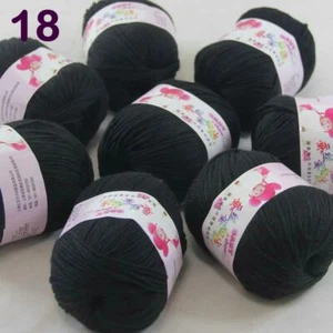 AIP 8 Skeins x50gr Cashmere Silk Wool Children Hand Knit Shawls Crochet Yarn 18 - Picture 1 of 19
