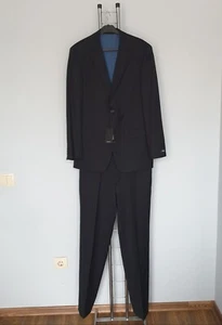 HUGO BOSS Paolini Movio 2 Stück 100% Wolle Schwarz NEW ! Gr .48 RPP 499€ - Picture 1 of 19