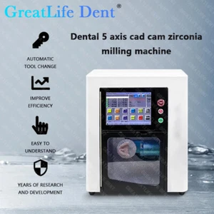CAD/CAM Electron Dental Laboratory 5-Axis CNC Zirconia Milling Machine GreatLife - Picture 1 of 18
