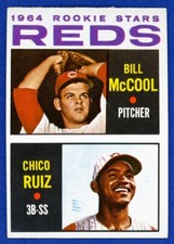 1964 Topps Baseball # 356 Reds Rookie Stars Bill McCool/Chico Ruiz VGEX-EX