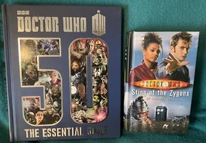 Doctor Who: Essential Guide to 50 Years of Dr Who + Sting of the zygons, VGC - Picture 1 of 2