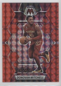 2022-23 Panini Mosaic Red Mosaic Prizm Donovan Mitchell #5