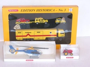 3 x Wiking 1:87 - Edizione Historica n.3, Elicottero 02253, Trattore 8780121 - Foto 1 di 10