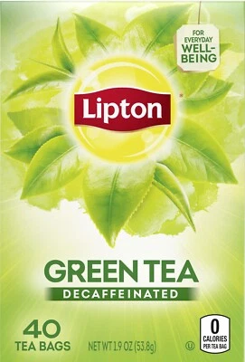 Té Verde Descafeinado Lipton - 40 Bolsas (Pack de 3) Foto 1 de 4