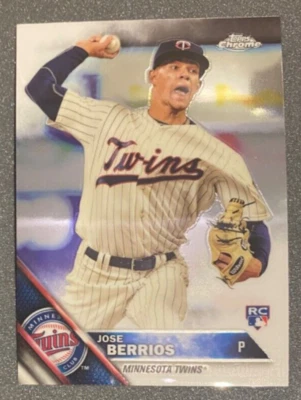 2016 Topps Chrome Jose Berrios Rookie #99 RC Toronto Blue Jays - Image 1 of 2