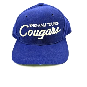 De colección BYU Brigham Young Cougars Deportes Especialidades Guión Lana Snapback Sombrero - Imagen 1 de 10