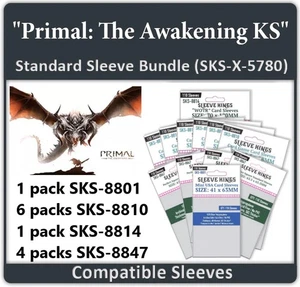 "Primal: The Awakening KS" Sleeve Bundle (8801 X 1 + 8810 X 6 + 8814 X 1 + 8847 - Picture 1 of 12