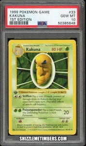 Kakuna 33/102 1st Edition Shadowless Base Set - PSA 10 - Picture 1 of 2