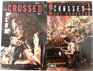 CROSSED BADLANDS & ONE HUNDRED. NUMBER'S 22 & 1. (2 ISSUE HIGH GRADE LOT). - Picture 1 of 11