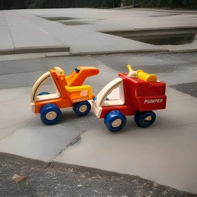 Camiones de juguete grúa My First Buddy Pumper de colección ~ preescolar con asas   Foto 1 de 4