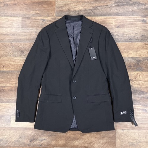 Giacca blazer Michael Kors uomo 38L nero vestibilità moderna MK tuta cappotto elasticizzato formale