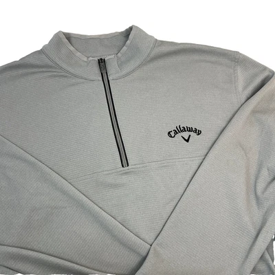 Camiseta de golf Callaway Weather Series 1/4 cremallera manga larga para hombre XL chaqueta gris Foto 1 de 4