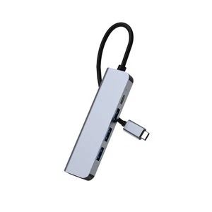 3 USB Multi-Port Adapter with -Compatible, PD100W, for Laptops,Phones E9V25302 - Afbeelding 1 van 9