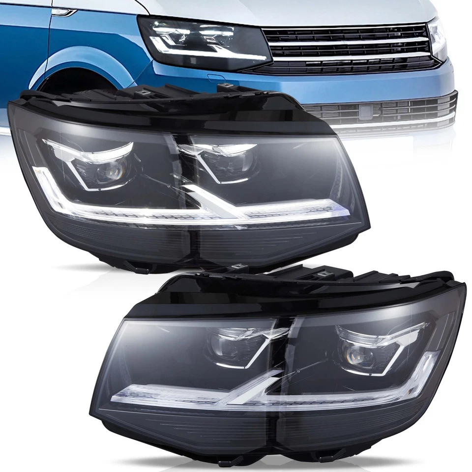 VLAND LED-Projector Headlights For VW Transporter T6 2015-2020 DRL Front Lamp UK