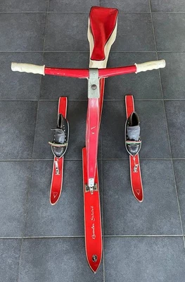 50er 60er Brenter Skibob Weltmeister Austria Österreich SEHR ORIGINAL ERHALTEN  - Bild 1 von 4