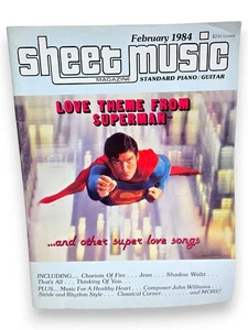 DC Comics Superman Sheet Music 1984 Piano/Guitar - Picture 1 of 3