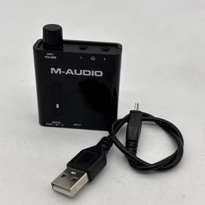 M-Audio Bass Traveler Portable Bass Boost Amplifier Tested And Works - Picture 1 of 6