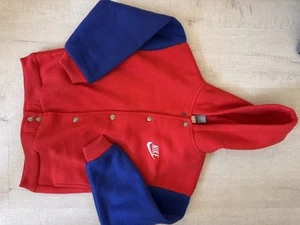 Nike Kids XL Hoodie 90s Colorblock Graphic Pullover Fleece - Picture 1 of 14