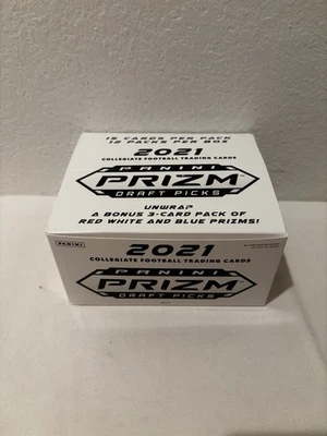 2021 Panini Prizm Draft Picks Collegiate Football Cello Box 12 Fat Packs LOT B - Image 1 of 2