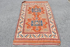 3,5x5,3 ft Akzentteppich, Vintage Teppiche, bunte Teppiche, türkischer Teppich, cooler Teppich - Bild 1 von 6