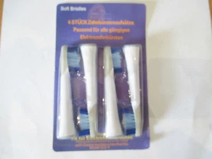 4 Soft Bristles Replacement Brushheads for Electric Toothbrush - Picture 1 of 1